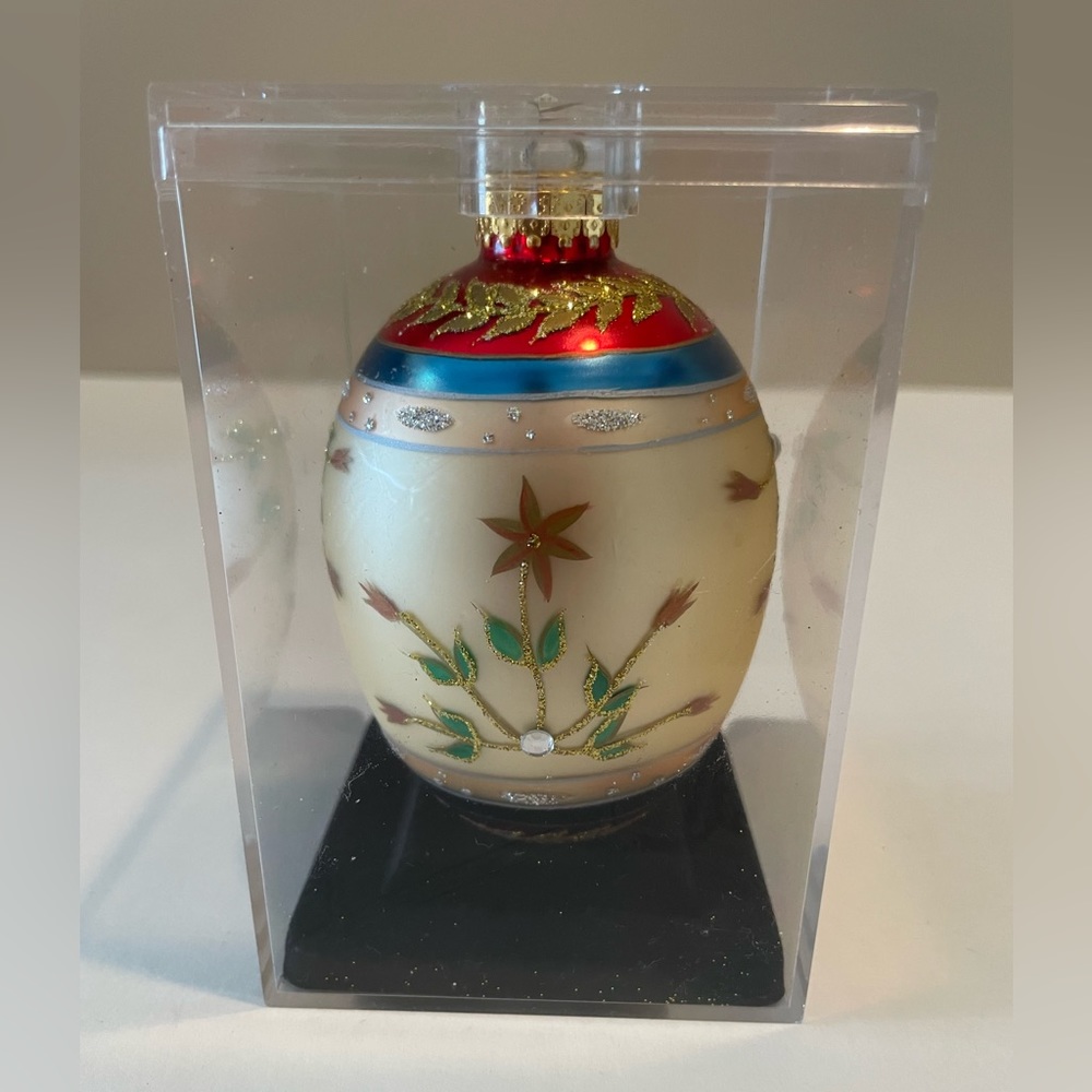 Unique Treasures Collection Limited Series Hand Crafted Christmas Glass Ornament